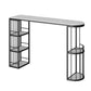 Table de bar à barres de 1/3 pièces moderne avec des tabourets de dossier