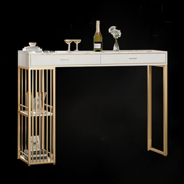 Stone Bar Table Set Glam Style Rectangle 1/3 Pieces Pub Table Set for Indoor Clearhalo 'Bar Furniture' 'furn' 'furn_home_bar_bar_sets' 'Furniture' 'Home Bars & Bar Sets' 'home_bar_bar_sets' 'Kitchen & Dining Furniture' 1200x1200_98d7a4cd-7f33-4e69-a0a9-7fee78dfa262