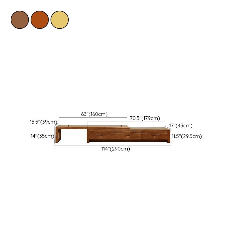 Medios de televisión tradicionales Medios de almacenamiento Custioned TV Console con cajones