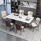 Modern 1/2/5/7 Pieces Dining Set Sintered Stone Dining Table with Leather Chairs Clearhalo 'Dining Room Sets' 'Dining Tables & Seating' 'dining_room_set' 'furn' 'furn_dining_room_set' 'Furniture' 'furniture_dining_room_set' 'Kitchen & Dining Furniture' 1200x1200_98d92f52-8337-43b8-ac8d-bc1a84b8cee5