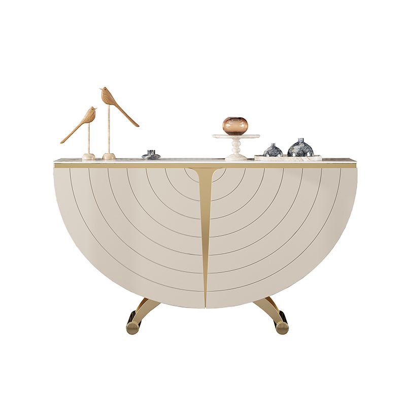 Glam Golden Console Table Doors Included Console Sofa Table for Hall