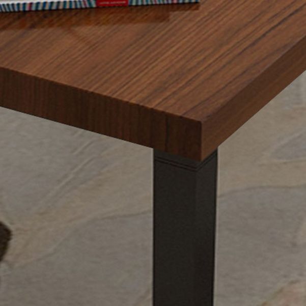 Industrieel vast hout schrijfde bureau Sled Base rechthoekige kantoorbureau