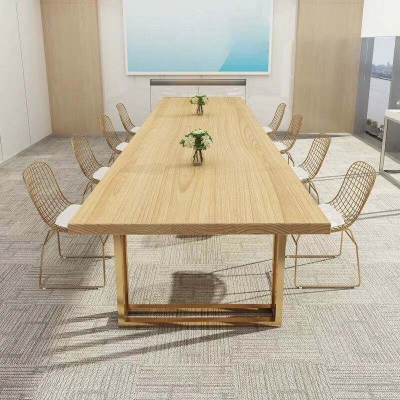 Rectangular Solid Wood Writing Desk Glam Style Sled Base Office Desk Clearhalo 'furn' 'furn_office_desk' 'Furniture' 'Office Desks' 'Office Furniture' 'office_desk' 1200x1200_98dcdf57-71cd-432e-bd57-0d4407cc8d04