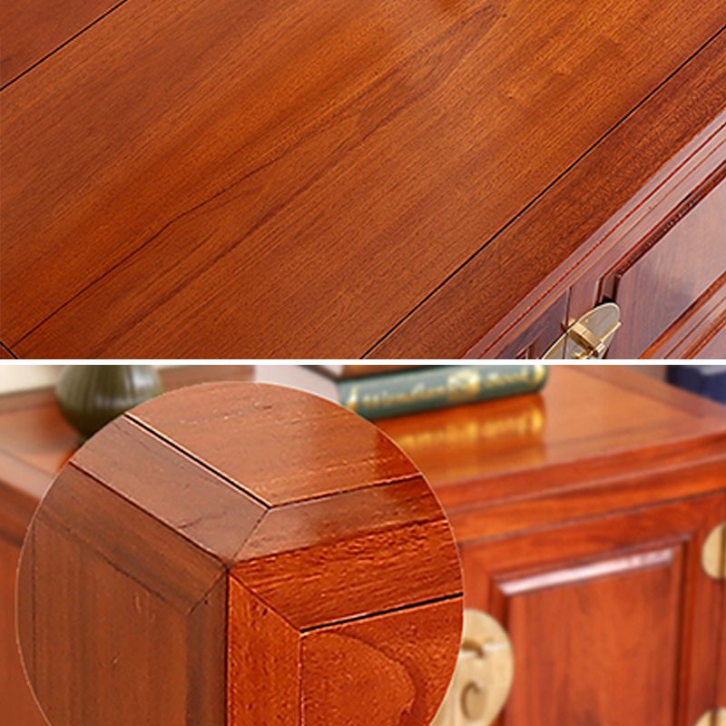 Minimalistic Brown/Wood Accent Chest with Drawers and Wooden Legs Clearhalo 'Cabinets & Chests' 'cabinets_chests' 'furn' 'furn_cabinets_chests' 'Furniture' 'Living Room Furniture' 1200x1200_98e1d280-1441-4e75-953d-795e10954bad