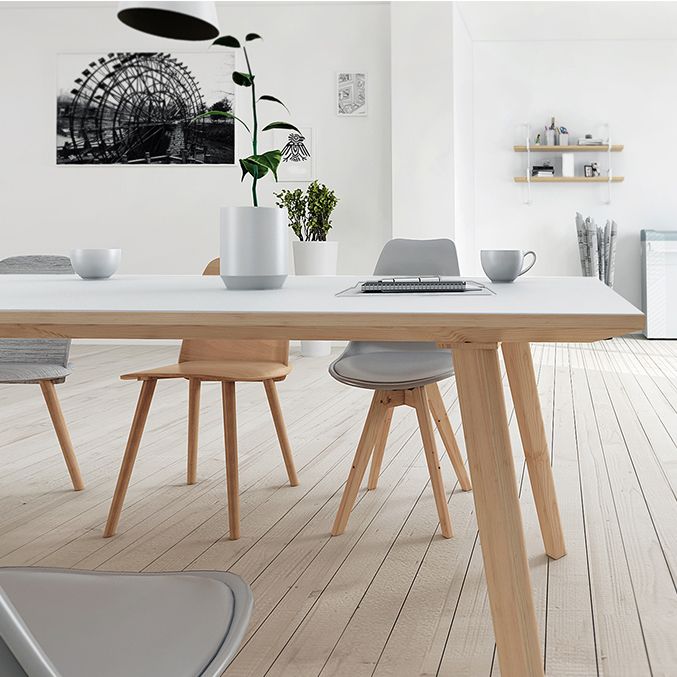 Rectangle 4 Legs Furniture Solid Wood Simplicity Table for Dining Room Clearhalo ' dining_table' 'Dining Tables & Seating' 'Dining Tables' 'furn' 'furn_dining_table' 'Furniture' 'furniture_dining_table' 'Kitchen & Dining Furniture' 'kitchen&dining_furn' 'kitchen' 'kitchen_dining_table' 1200x1200_98e9639d-2880-4e2f-a1af-f499fed27788