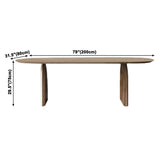 Contemporary Style Home Solid Wood Oval Dining Table with Double Pedestal Clearhalo ' dining_table' 'Dining Tables & Seating' 'Dining Tables' 'furn' 'furn_dining_table' 'Furniture' 'furniture_dining_table' 'Kitchen & Dining Furniture' 'kitchen&dining_furn' 'kitchen' 'kitchen_dining_table' 1200x1200_98e9e333-2a5c-4e50-96e5-ce0a41716fcf