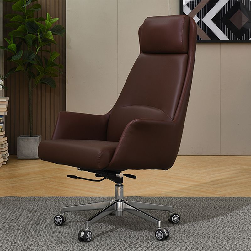Modern Leather Executive Chair verstelbare Swivel Ergonomic Burea -stoel