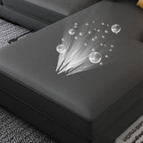 Modern Sloped Arms Sectionals 33.46"High Cushion Back Sectional Sofa with Storage, Grey Clearhalo 'furn' 'furn_sectionals' 'Furniture' 'furniture_sectionals' 'kitchen' 'kitchen_sectionals' 'Living Room Furniture' 'Sectionals' 1200x1200_98ec447d-fca3-406e-9491-9691dabc2674