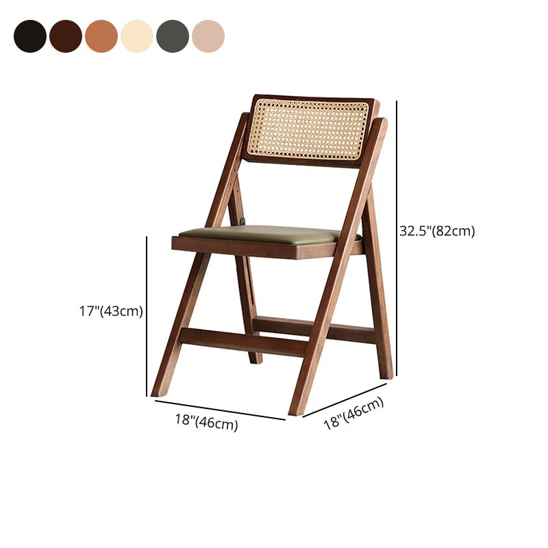 Industrial Wood Home Dining Chair Cane Back Armless Open Back Single Dining Side Chair Clearhalo ' kitchen&dining_furn' 'Dining Chairs' 'Dining Tables & Seating' 'dining_chair' 'furn' 'furn_dining_chair' 'Furniture' 'furniture_dining_chair' 'Kitchen & Dining Furniture' 'kitchen' 1200x1200_98ec4bd1-1ba9-4d4a-96d3-35fdc9433903