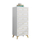 Cómoda de almacenamiento de dormitorio contemporánea Cómoda vertical de madera con cajones