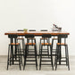 Wood Top Bar Dining Table Traditional Luxury Rectangle Bar Table with Trestle Base Clearhalo 'Bar Furniture' 'Bar Tables' 'bar_tables' 'furn' 'furn_bar_tables' 'Furniture' 'furniture_bar_tables' 'Kitchen & Dining Furniture' 1200x1200_98ec5f1c-25dd-425c-b659-c5eff85a6c91