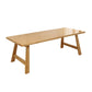 Pine Wood Top Dining Table Modern Dining Table with Double Pedestal Base Clearhalo 'Dining Tables & Seating' 'Dining Tables' 'dining_table' 'Furniture' 'furniture_dining_table' 'Kitchen & Dining Furniture' 'kitchen' 'kitchen_dining_table' 1200x1200_98ec9af4-32e4-4cf2-afb7-0df1fe2ee467