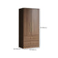 Brown Engineered Wood Wardrobe Closet Modern Wardrobe Armoire