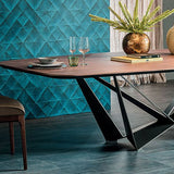 Industrial Solid Wood Table Kitchen Rectangle Dining Table with Black Metal Pedestal Base Clearhalo ' dining_table' 'Dining Tables & Seating' 'Dining Tables' 'furn' 'furn_dining_table' 'Furniture' 'furniture_dining_table' 'Kitchen & Dining Furniture' 'kitchen&dining_furn' 'kitchen' 'kitchen_dining_table' 1200x1200_98edd48d-8c20-42a4-babb-3762d6124847