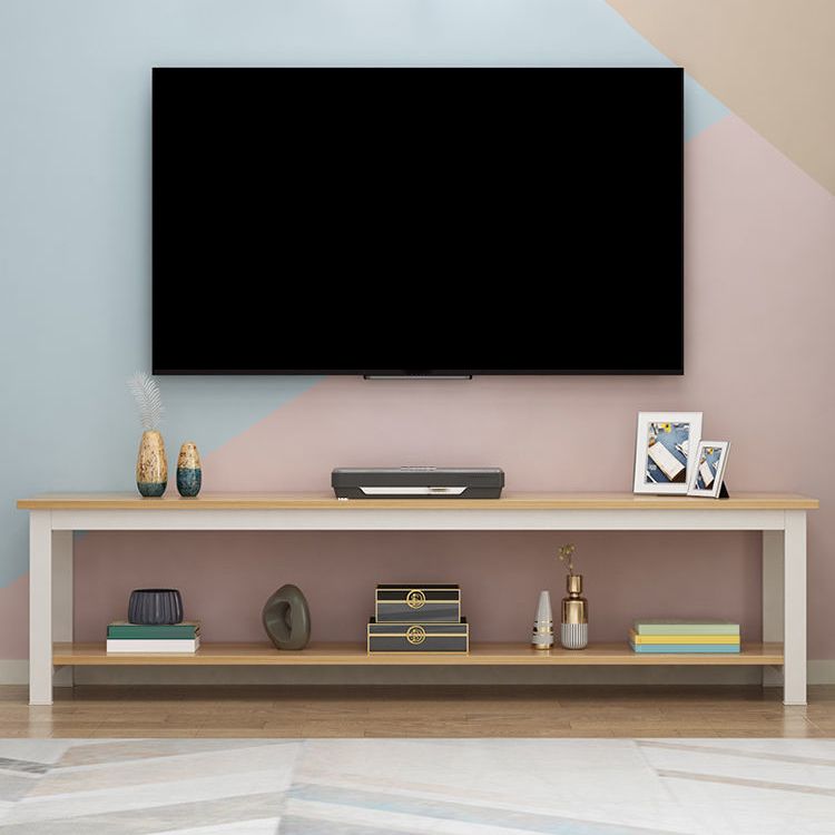 Scandinavian Engineered Wood Media Console with Shelves Matte Finish TV Media Stand Clearhalo 'furn' 'furn_tv_stands_entertainment_centers' 'Furniture' 'Living Room Furniture' 'TV Stands & Entertainment Centers' 'TV Stands & Media Storage Furniture' 'tv_stands_entertainment_centers' 1200x1200_98ee4b5f-b7a1-4080-9ee3-6154535ac6c4