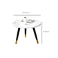 Contemporary Round Coffee Table with 3 Metal Legs and Wooden Top Clearhalo 'Coffee & Accent Tables' 'Coffee Tables' 'coffee_tables' 'furn' 'furn_coffee_tables' 'Furniture' 'Living Room Furniture' 1200x1200_98ef8ebc-4b7d-4078-bcd2-f4ed773122a4