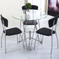 Contemporary Round Dining Room Table Tempered Glass Table with Pedestal Table Clearhalo ' dining_table' 'Dining Tables & Seating' 'Dining Tables' 'furn' 'furn_dining_table' 'Furniture' 'furniture_dining_table' 'Kitchen & Dining Furniture' 'kitchen&dining_furn' 'kitchen' 'kitchen_dining_table' 1200x1200_98f0e533-4000-45fe-9589-4636b97f2065