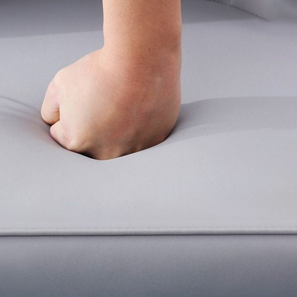 Home Contemporary Side Chair Solid Back Metal Upholstered Dining Room Chair Clearhalo ' kitchen&dining_furn' 'Dining Chairs' 'Dining Tables & Seating' 'dining_chair' 'furn' 'furn_dining_chair' 'Furniture' 'furniture_dining_chair' 'Kitchen & Dining Furniture' 'kitchen' 1200x1200_98f234e3-ac9f-49f6-bd54-124b9c9e8e5d