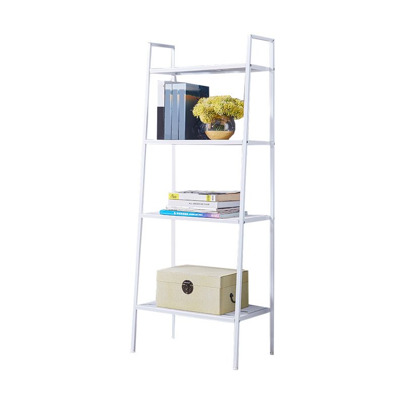 Modern Style Steel Bookshelf Ladder Open Shelf Bookcase for Home Clearhalo 'Bookcases' 'furn' 'furn_bookcases' 'Furniture' 'furniture_bookcases' 'Office Furniture' 1200x1200_98f2d5b0-525c-460a-9367-05a2633bedea