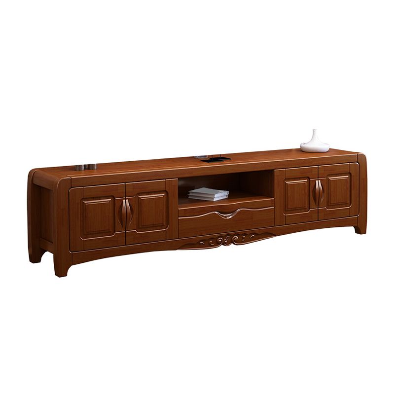 Solid Wood TV Media Stand Traditional TV Console for Living Room Clearhalo 'furn' 'furn_tv_stands_entertainment_centers' 'Furniture' 'Living Room Furniture' 'TV Stands & Entertainment Centers' 'TV Stands & Media Storage Furniture' 'tv_stands_entertainment_centers' 1200x1200_98f2ed29-6f5d-4782-a76c-7d705968fd22