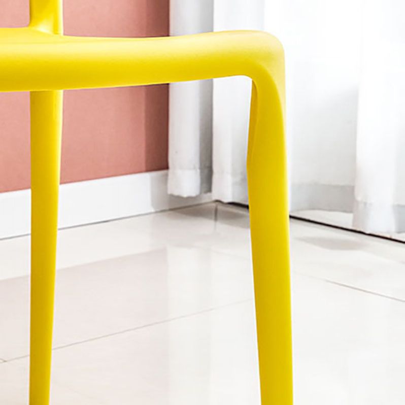 Contemporary Style Plastic Dining Armless Chair Open Back Dining Side Chairs Clearhalo ' kitchen&dining_furn' 'Dining Chairs' 'Dining Tables & Seating' 'dining_chair' 'furn' 'furn_dining_chair' 'Furniture' 'furniture_dining_chair' 'Kitchen & Dining Furniture' 'kitchen' 1200x1200_98f2f198-7b41-4937-8e82-fb4b1628200c