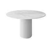 Modern 1/5 Pieces Dining Set Round Stone Dining Table for Dining Room Clearhalo 'Dining Room Sets' 'Dining Tables & Seating' 'dining_room_set' 'furn' 'furn_dining_room_set' 'Furniture' 'furniture_dining_room_set' 'Kitchen & Dining Furniture' 1200x1200_98f5fc09-ce3a-4b05-91c6-699149eb50e5