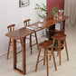 Contemporary Pub Set 1/2/3/5 Pcs Solid Wood Bar Table and Stools Clearhalo 'Bar Furniture' 'furn' 'furn_home_bar_bar_sets' 'Furniture' 'Home Bars & Bar Sets' 'home_bar_bar_sets' 'Kitchen & Dining Furniture' 1200x1200_98f756cd-9af7-44f1-8a17-6d98be3adf21