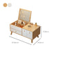 Scandinavian 1-Drawer Wooden Flip-top Dressing Vanity Make-up Table