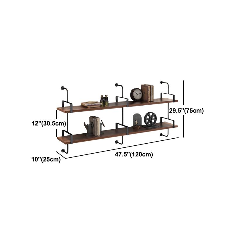 Metal Bookshelf Industrial Style Wall Mounted Bookcase for Home Office Clearhalo 'Bookcases' 'furn' 'furn_bookcases' 'Furniture' 'furniture_bookcases' 'kitchen' 'kitchen_bookcases' 'Living Room Furniture' 'Office Furniture' 1200x1200_98f8a669-d5df-4fb0-916c-ad4c9715ce02