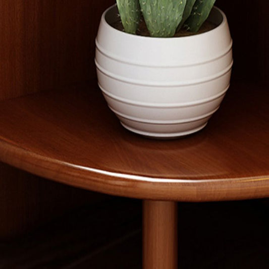 5ティアソリッドウッドアクセントチェスト63 "高層三角形コーナーストレージチェスト