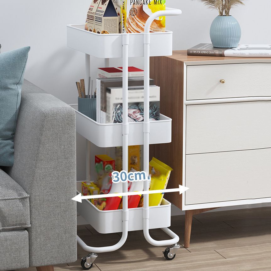 Metal Frame Open Etagere Bookshelf Contemporary Vertical Bookcase with Caster Wheels Clearhalo 'Bookcases' 'furn' 'furn_bookcases' 'Furniture' 'Office Furniture' 1200x1200_98fa9b0d-54c7-475c-a7ae-87e7c246c6fb