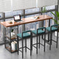 Modern de 1/4/7 piezas de mesa de barra de barra de pino de madera de pino con taburetes altos
