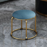 Fabric Round Pouf Plain Fade Resistant Metal Frame Contemporary Pouf Clearhalo 'furn' 'furn_ottomans_poufs' 'Furniture' 'Living Room Furniture' 'Ottomans & Poufs' 'ottomans_poufs' 1200x1200_98fc2ec6-51b4-4954-b733-77d31d9545f1