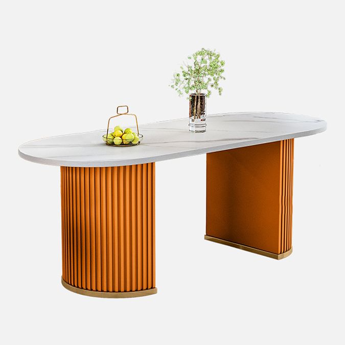 Metal Traditional Luxury Free Form Indoor Table Sintered Stone Table for Kitchen and Dining Room Clearhalo ' dining_table' 'Dining Tables & Seating' 'Dining Tables' 'furn' 'furn_dining_table' 'Furniture' 'furniture_dining_table' 'Kitchen & Dining Furniture' 'kitchen&dining_furn' 'kitchen' 'kitchen_dining_table' 1200x1200_98fc85a7-91c3-46ee-b13b-30f5bfd4ffe6