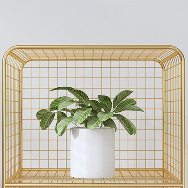 Metal Rectangle Closed Storage Bookcase Nordic Standard Bookshelf