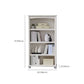 Modern Standard Bookshelf Wooden White Bookcase with Shelves