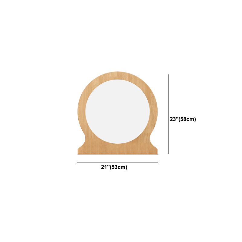 Scandinavisch massief houten dressoir 1-lading ijdelheid tafel met ontlasting en spiegel