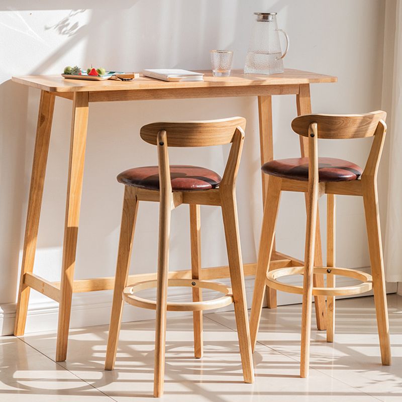 Moderner Bartisch aus massivem Holz, rechteckiger Bartisch für den Pausenraum