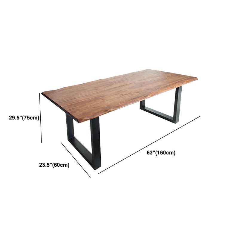 Rectangular Solid Wood Writing Desk Industrial Office Meeting Desk Clearhalo 'furn' 'furn_office_desk' 'Furniture' 'Office Desks' 'Office Furniture' 'office_desk' 1200x1200_99009519-3d4a-48ab-8695-ec2f159315e4
