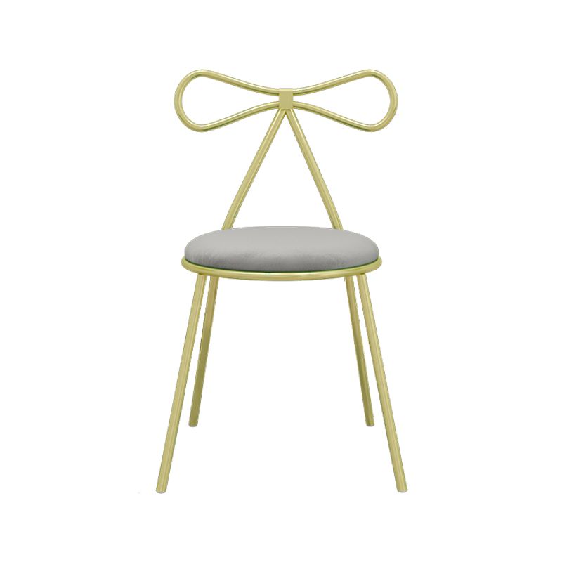 Faux lederen zijstoel Noordse ontwerp Open rug Dining zijstoel