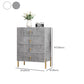 Contemporary Glam Double Dresser Wood Storage Chest Dresser for Home Office