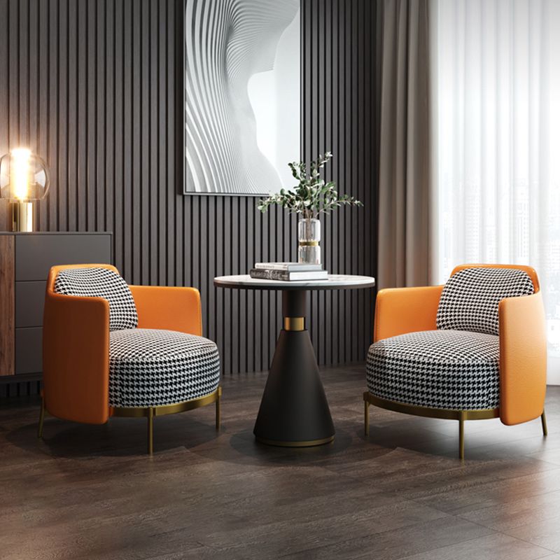 Upholstered Accent Armchair 4 Legs Sewn Pillow Back Accent Chair Clearhalo 'Accent Chairs' 'accent_chairs' 'Chairs & Seating' 'furn' 'furn_accent_chairs' 'Furniture' 'Living Room Furniture' 1200x1200_99037937-a8fb-4ad0-a4c9-27a3d02eda2c