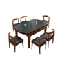 Contemporary Kitchen Dinner Table Solid Wood 4 Legs Dining Table