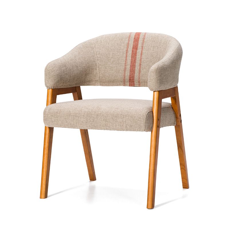 Modern Dining Arm Chair Upholstered Armchair with Wood Legs (Set of 2) Clearhalo ' kitchen&dining_furn' 'Dining Chairs' 'Dining Tables & Seating' 'dining_chair' 'furn' 'furn_dining_chair' 'Furniture' 'furniture_dining_chair' 'Kitchen & Dining Furniture' 'kitchen' 1200x1200_99051dbf-8e4f-416e-8d9a-b29240faec77