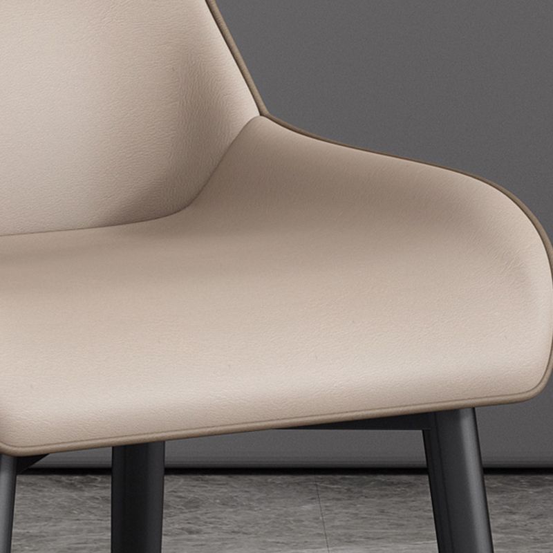 Modern Style Dining Chair Arm Dining Chair with Metal Legs for Kitchen Clearhalo 'Dining Chairs' 'Dining Tables & Seating' 'dining_chair' 'furn' 'furn_dining_chair' 'Furniture' 'Kitchen & Dining Furniture' 1200x1200_9906a600-e9e5-43e2-9a5a-2413e8a5aa6a