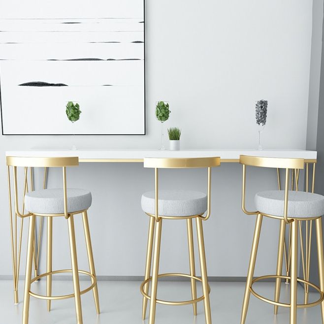Glam Style Velvet Cushion Stool Low Back Bar Stool with Metal Leg Clearhalo 'Bar Furniture' 'Bar Stools' 'bar_stools' 'furn' 'furn_bar_stools' 'furniture_bar_stools' 'Kitchen & Dining Furniture' 'kitchen&dining_furn' 'kitchen' 'kitchen_furn' Furniture' 1200x1200_990769d7-5903-4064-96a6-4997050b8428