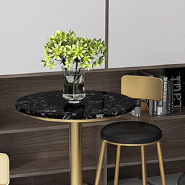 Glam Pedestal Pub Table Artificial Marble Bar Height Cocktail Table Clearhalo 'Bar Furniture' 'Bar Tables' 'bar_tables' 'furn' 'furn_bar_tables' 'Furniture' 'Kitchen & Dining Furniture' 1200x1200_99079a4f-390b-4516-8f67-10d92b17b24b