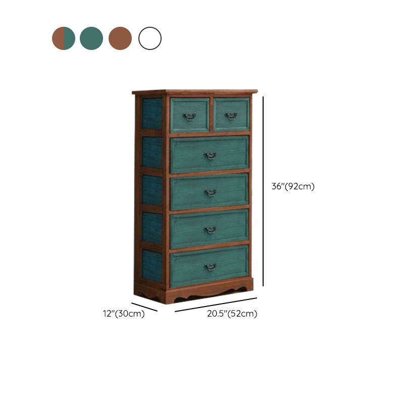 Coastal Storage Chest Solid Wood Dresser with 6/5 Drawers , 11.7 Inch W Clearhalo 'Bedroom Furniture' 'Dressers & Chests' 'dressers_chests' 'furn' 'furn_dressers_chests' 'Furniture' 1200x1200_990a0473-e8f5-4fa8-86e8-33f4bcfe9c07