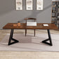 Modern Style Brown Top Office Desk Home Solid Wood Writing Desk Clearhalo 'Furniture' 'furniture_office_desk' 'Office Desks' 'Office Furniture' 'office_desk' 1200x1200_990c315a-bf8f-4a40-8fa5-1eb66d1de6d7