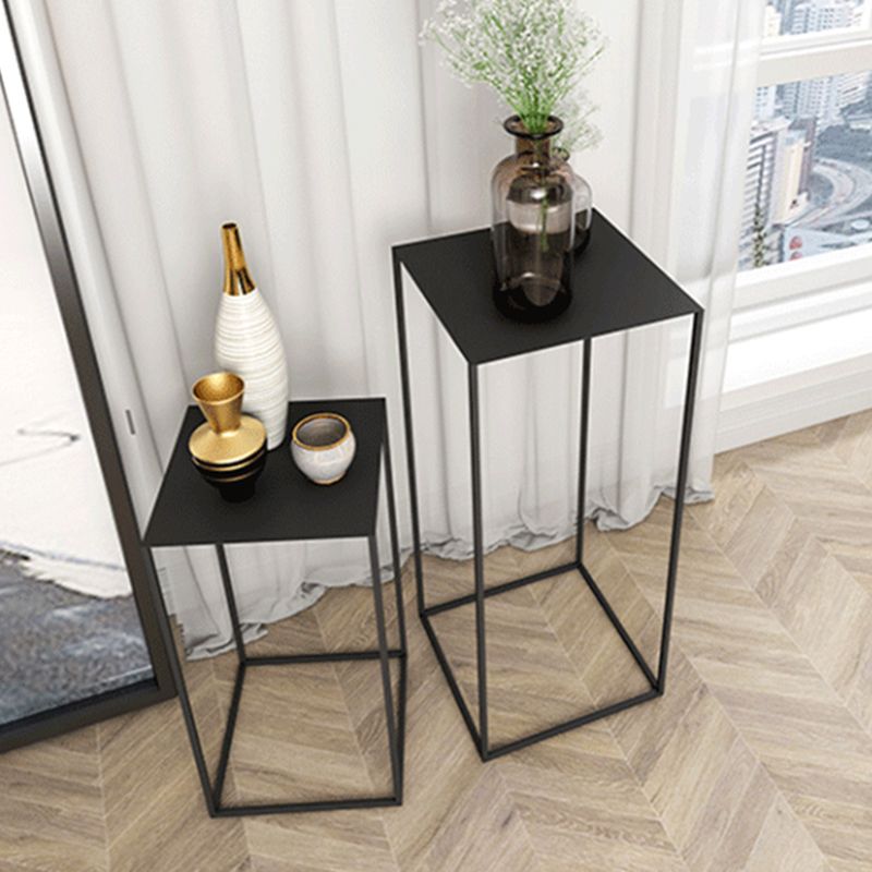 Square Metallic End Table Set Minimalist Frame Sofa Side Table